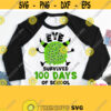 Eye Survived 100 Days Of School Svg 100th School Day Shirt Svg 100 Eyes Funny Design for Boys Girls Cricut Silhouette Dxf Png Jpg Pdf Design 41
