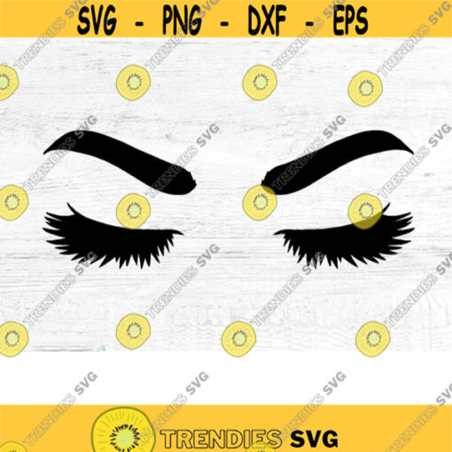 Eyelashes SVG Eyebrows svg Girl with lashes svg Makeup svg Hairstylist svg Eyelashes svg files for cricut