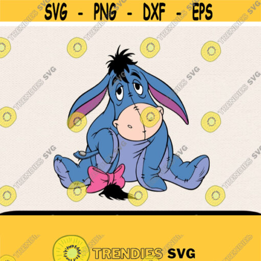 Eyeore Svg Winnie The Pooh Svg Svg For Cricut Cartoon Svg Donkey Svg Disney Donkey Svg Disney Svg Svg For Kids Design 149