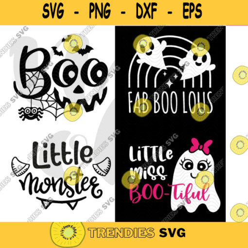 Fab Boo Lous svg Halloween shirt gift idea for boy and girl svg Little monster Svg Ghost cute Svg for Cricut 696