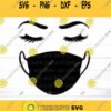 Face mask Svg Facemask Svg Quarantine Svg Medical Mask SVG Eyelashes Svg Nurse Svg Eyelash Svg Svg Files for Cricut Sublimation Design 123
