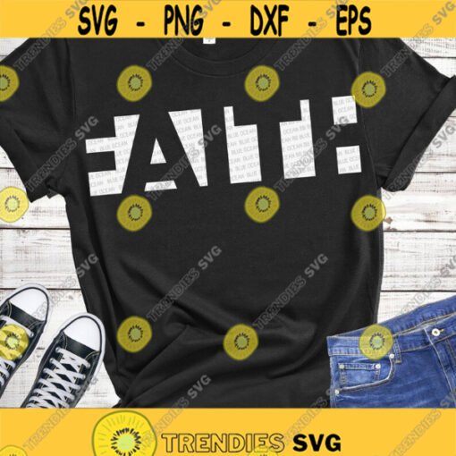 Faith SVG Christian SVG Faith word SVG Motivational shirt cut digital files