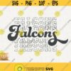 Falcons School Spirit Svg Falcon Pride Png Retro Falcons Team Logo Svg School Falcons Cheer Mascot Cricut Mirror Svg Falcons Pride Design 633