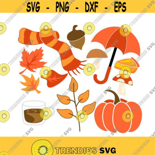 Fall Autumn Pack Cuttable Design SVG PNG DXF eps Designs Cameo File Silhouette Design 1230