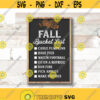 Fall Bucket List svg fall svg Printable Fall Sign Wall Decor Farmhouse Style chalkboard sign svg autumn svg JPG INSTANT DOWNLOAD file Design 590