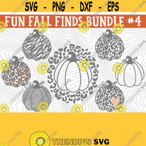 Fall Finds Bundle PNG Print Files Sublimation Print Files Pumpkin Designs Leopard Thanksgiving Halloween Fall Holiday Animal Print Design 464