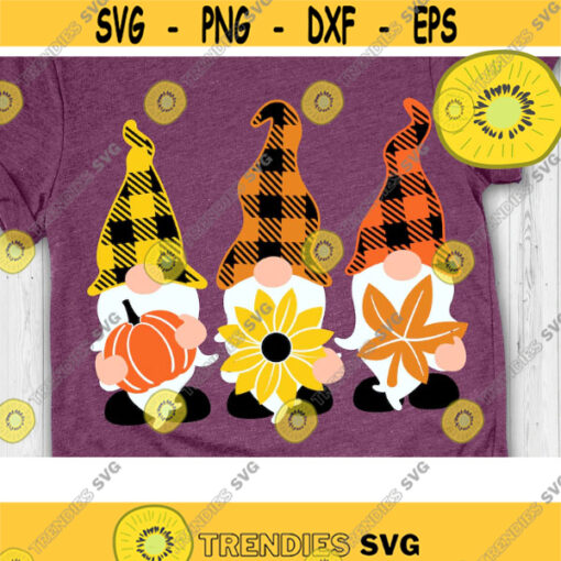 Fall Gnomes Svg Autumn Fall Gnome Svg Plaid Gnome Svg Hello Fall Svg Happy Fall Svg Cut files Svg eps dxf png Design 801 .jpg