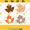 Fall Leaf Monogram frames SVG Thanksgiving leaf Svg Maple Leaf SVG Fall Leaves Fall svg CriCut Files svg jpg png dxf Silhouette cameo Design 691