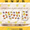 Fall Leaves Autumn Libbey Can Glass Wrap SVG DIY for Libbey Can Shaped Beer Glass 16 oz cut file for Cricut and Silhouette Instant Download Design 258