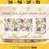 Fall Leaves Autumn Libbey Can Glass Wrap svg DIY for Libbey Can Shaped Beer Glass 16 oz cut file for Cricut and Silhouette Instant Download Design 257