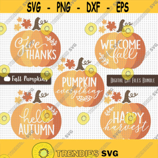 Fall Pumpkin SVG Bundle Fall Decor Signs Bundle Fall Svg Cut File Bundle Autumn Svg Bundle Pumpkin Svg Pumpkin Signs Bundle Cut Files Design 456