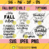 Fall SVG Bundle Autumn Thankful Grateful svg Fall Home Decor PNG Cricut File Instant Download Fall Vibes Design Pumpkin Clipart Design 967