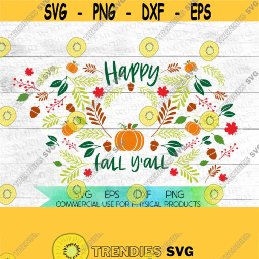 Fall Starbucks 24 oz cold cup logo wrap SVG happy fall yall seamless wrap digital download coffee lover autumn leaves pumpkin Design 75