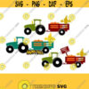 Fall Svg Halloween Svg Tractor Svg Pumpkin Svg Scarecrow Svg SVG DXF PS Ai and Pdf Cutting Files for Electronic Cutting Machines