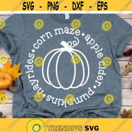 Fall Svg Harvest Festival Svg Maple Leaf Svg Pumpkins Hayrides Corn Maze Svg Funny Fall Shirt Pumpkin Patch Svg for Cricut Png
