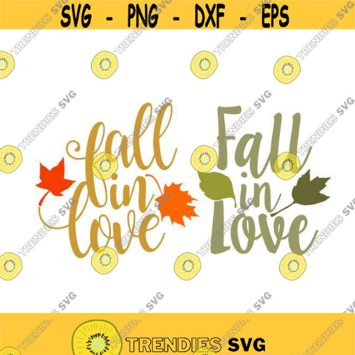 Fall in Love Cuttable Design Pack SVG PNG DXF eps Designs Cameo File Silhouette Design 912