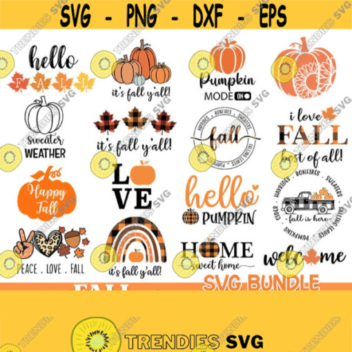 Fall svg bundle pumpkin svg fall svg fall pumpkin svg Halloween svg svg for cricut silhouette jpg png dxf Design 732