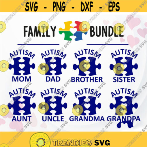 Family Autism SVG bundle Autism SVG Autism awareness SVG Be kind svg Autism mom svg Autism shirt svg files Kindness svg Puzzle svg Design 311.jpg