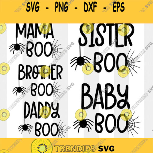 Family Boo Svg Bundle Family Halloween Svg Halloween Family Svg Boo Svg Mama Boo Svg Svg file for Cricut Silhouette Sublimation