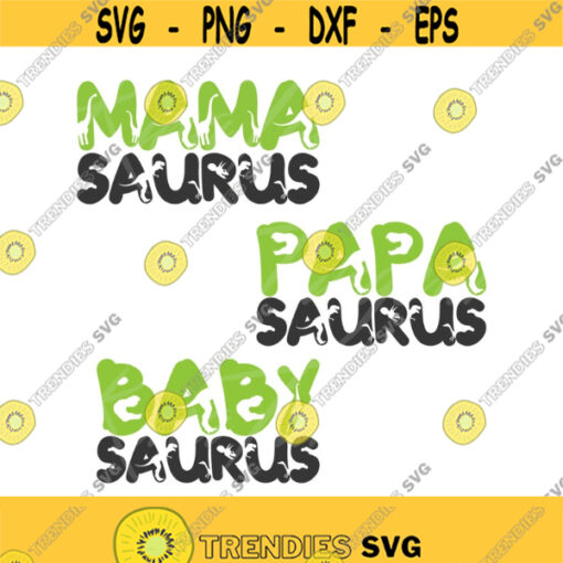 Family Dinosaurs svg dinosaur svg png dxf Cutting files Cricut Cute svg designs print for t shirt quote svg mamasaurus papasaurus babysaurus Design 246