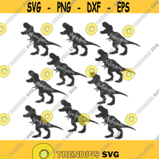 Family Dinosaurs svg mommysaurus daddysaurus babysaurus dinosaur svg png dxf Cutting files Cricut Funny Cute svg designs print for t shirt Design 5