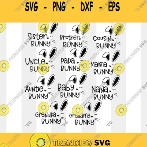 Family Easter Svg Easter Svg Mama bunny SVG Easter Bunny Svg Easter Egg Svg files for Cricut Sublimation Designs Downloads