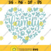 Family Floral Heart SVG Family Heart Svg Family Svg Family Love Svg Faith Svg Love Svg Floral Heart Svg Love my Family Svg Cut File Design 249