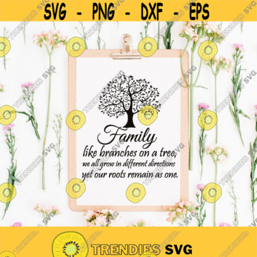 Family Like Branches On A Tree SVG Family Tree Svg Png Eps Dxf Digital File for Commercial and Personal Use Farmhouse Svg Cut Files Design 36