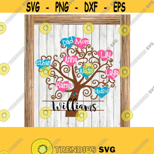 Family Tree SVG Family SVG Parents SVG Children Svg Digital Cut File Instant Download Svg Dxf Ai Eps Pdf Jpeg Png