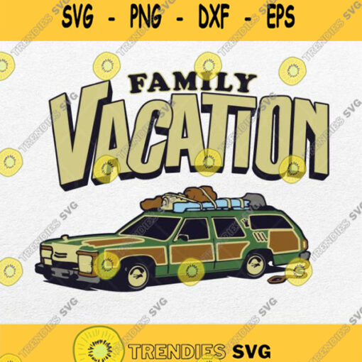Family Vacation Road Trip Station Wagon Funny Svg