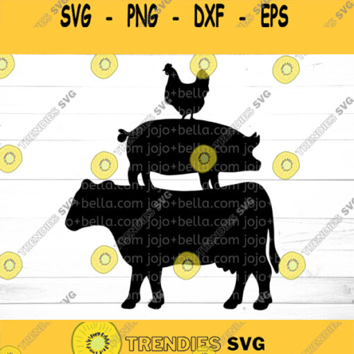 Farm Animal SVG Farm SVG Farm Animals SVG Cow Svg Pig Svg Chicken Svg Farm Animal Clipart Farmhouse Svg files Cricut