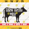 Farm Fresh Milk SVG Cut File Cricut Commercial use Silhouette Cow SVG Farm Life SVG Design 851