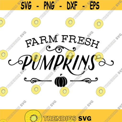 Farm Fresh Pumpkins Decal Files cut files for cricut svg png dxf Design 192