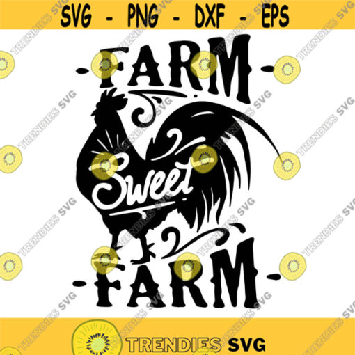 Farm Sweet Farm Decal Files cut files for cricut svg png dxf Design 189