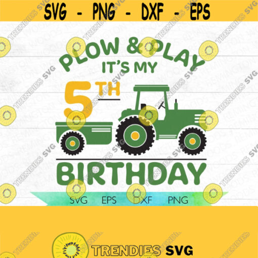 Farm Tractor theme birthday party shirt Plow and Play Birthday Farming Party Tractor Wagon John Deere Green Design 109