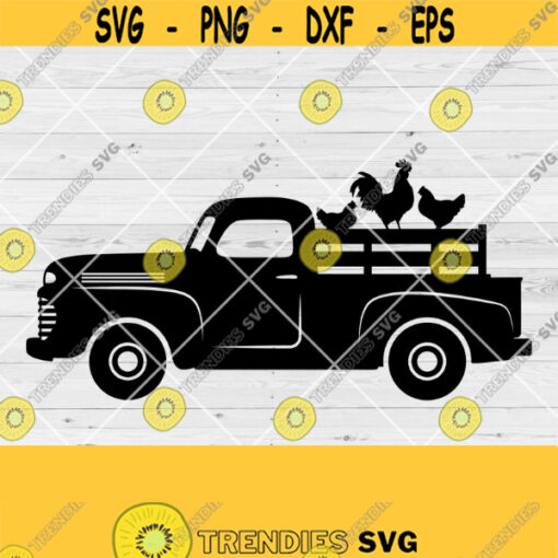 Farm Truck SVG Vintage Truck SVg Pickup Truck Svg Farm Truck Png Pickup Decal Graphics Illustration Svg Dxf Png Jpg Ai