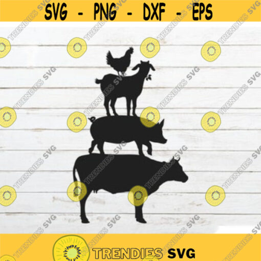 Farm animal SVG Farmhouse SVG Farm life svg Cow svg Pig svg Goat svg Chicken svg Farmhouse kitchen svg Country svg Design 55.jpg