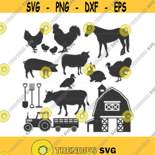 Farm svg farm animal svg png dxf Cutting files Cricut Cute svg designs print for t shirt Design 138