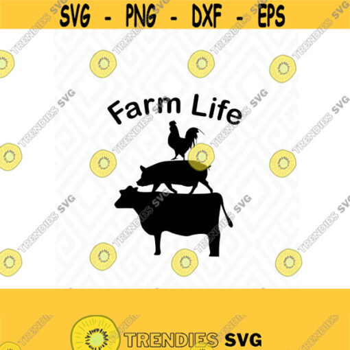 FarmLife SVG DXF AI Eps and Pdf Png Jpeg Cutting Files for Electronic Cutting Machines