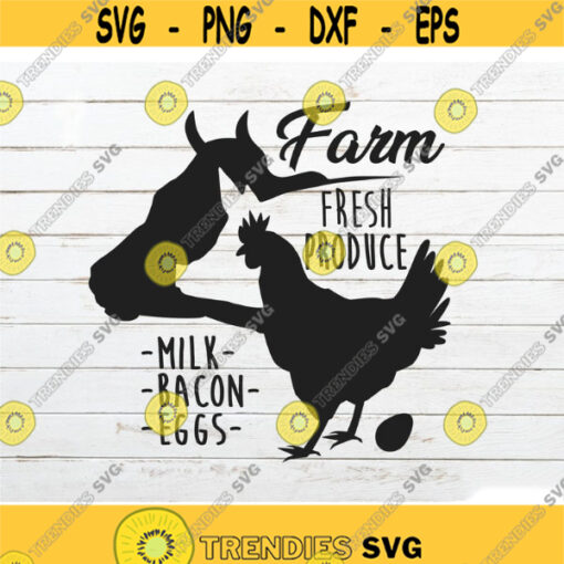 Farmers Market SVG Farm Fresh Produce svg Farmhouse SVG Farm life svg Farmhouse Kitchen svg Cow svg Pig svg Chicken svg Design 127.jpg