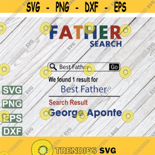 Father Search Sublimation PNG mug file Best Father Search 15 oz full wrap Template Dad gift svg png eps dxf file Design 35