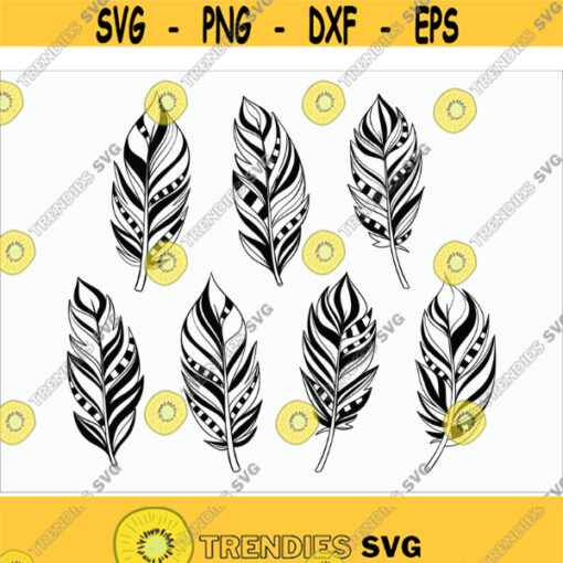 Feather Feather SVGEpsPngDxf Printable files Silhouette files Vector Cuttable files digital dowload Design 180