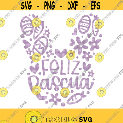 Feliz Pascua SVG Spanish Happy Easter Svg Pascua SVG Felices Pascuas Svg Bunny Svg Conejo de Pascua Svg Kids Easter Svg Conejito Svg Design 399