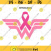 Fight Breast Cancer Wonder Woman Cut File. Breast Cancer SVG. Breast Silhouette. Breast Cancer Awareness Month. Wing. Pink Ribbon SVG.