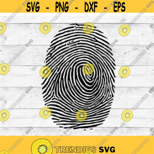 Fingerprint svg fingerprint cut files for cricut and silhouette fingerprint clipart png dxf eps svg iron on t shirt transfer 1
