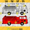 Fire Truck Firetruck Read Description svg png ai eps dxf DIGITAL FILES for Cricut CNC and other cut or print projects Design 117