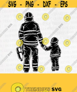 Firefighter Father and Son Svg File Fathers Day Shirt Father and Son Svg Firefighter Shirt Like Father like Son Svg CutFilesDesign 512