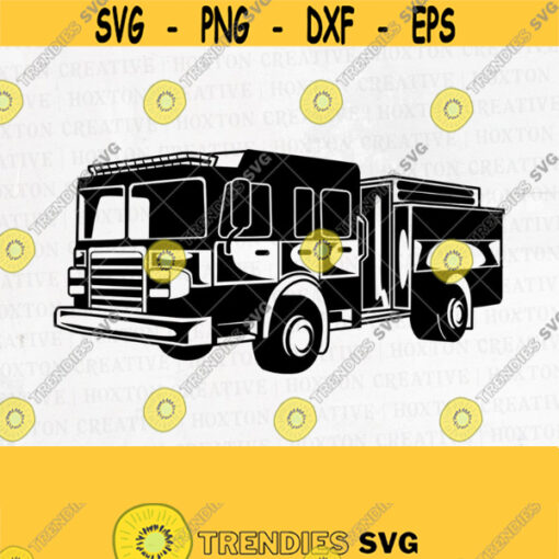 Firetruck Svg File Firefighter Svg Firefighter Shirt Fire Truck Svg Truck Svg Fire truck Svg First Responder SvgDesign 736