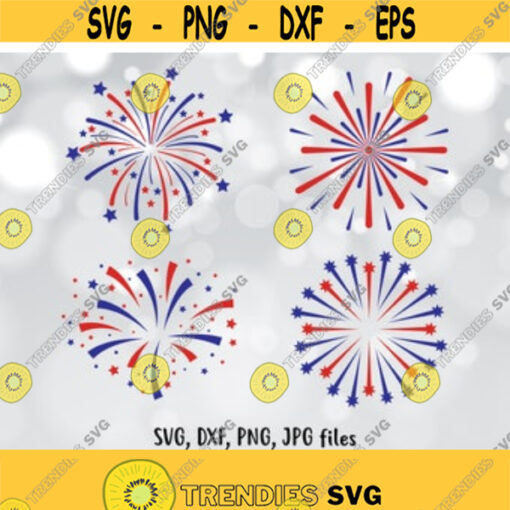 Fireworks SVG 4th of July svg Independence Day svg USA Party svg American Firework svg Freedom svg Stars and Stripes svg Design 242