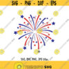 Fireworks SVG 4th of July svg USA Firework svg America Stars Stripes svg Freedom svg Red and Blue svg Cricut Silhouette Cut Files Design 143